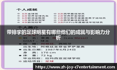 带排字的足球明星有哪些他们的成就与影响力分析